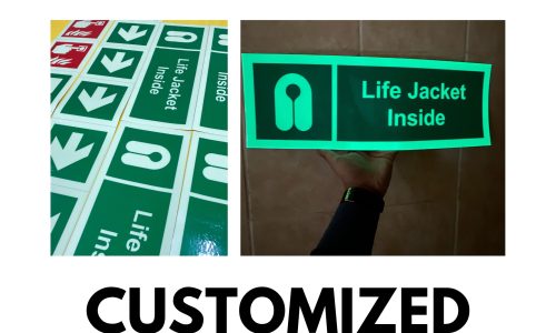 Customized Glowing Dark stickers Glow dark stickers
